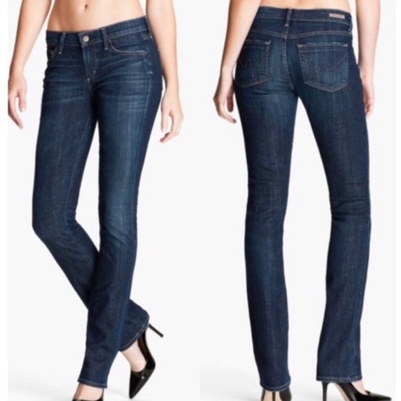 Citizens Of Humanity Denim - COH Citizens of Humanity Ava Low Rise Straight Leg Dark Wash Denim Jeans 31